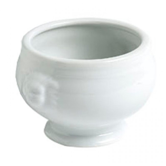 Bol potage tête de lion blanc 55 cl en porcelaine - Tête de lion - Cosy & Trendy