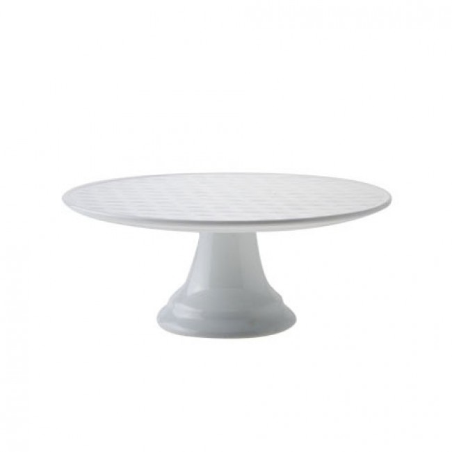 Présentoir à gâteaux porcelaine blanc 1 niveau 24 cm - Spoony - Cosy & Trendy