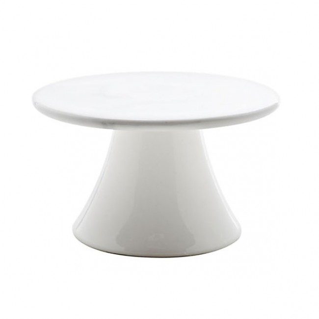 Présentoir à gâteaux porcelaine gris 10.3 cm - Marble Grey - Cosy & Trendy
