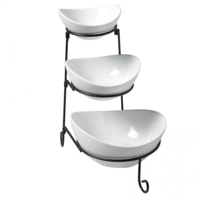 Présentoir de 3 niveaux 11,5X13 - 14,5X16 - 18,5X20cm - hauteur 33cm - Buffet - Cosy & Trendy