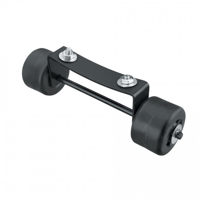 Roulettes noires pour chauffage parasol gaz - Chauffage terrasse gaz - Lacor