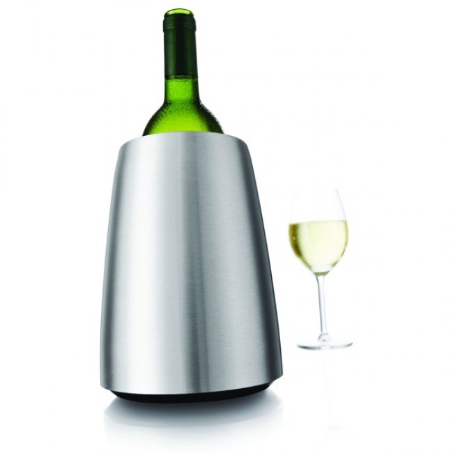 Seau refroidisseur vin acier brossé - Elegant Cooler - Vacu Vin