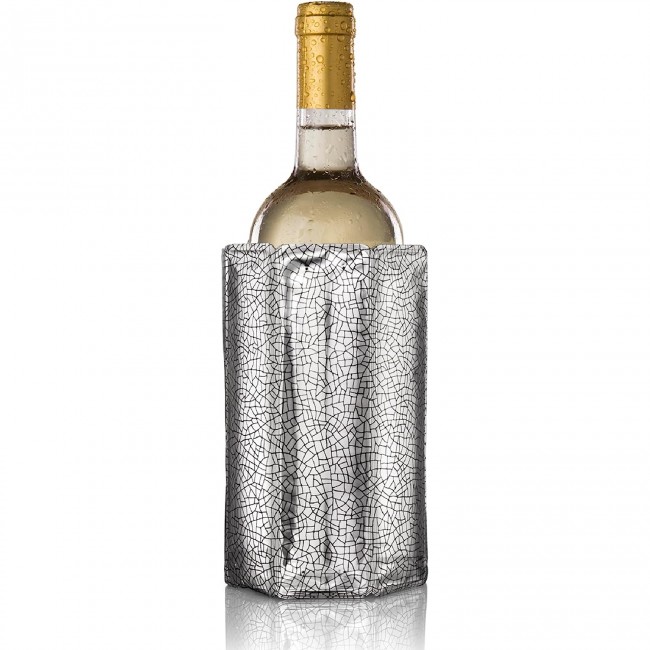 VACUVIN Rafraîchisseur à Vin Argenté - Active Cooler Wine - 5