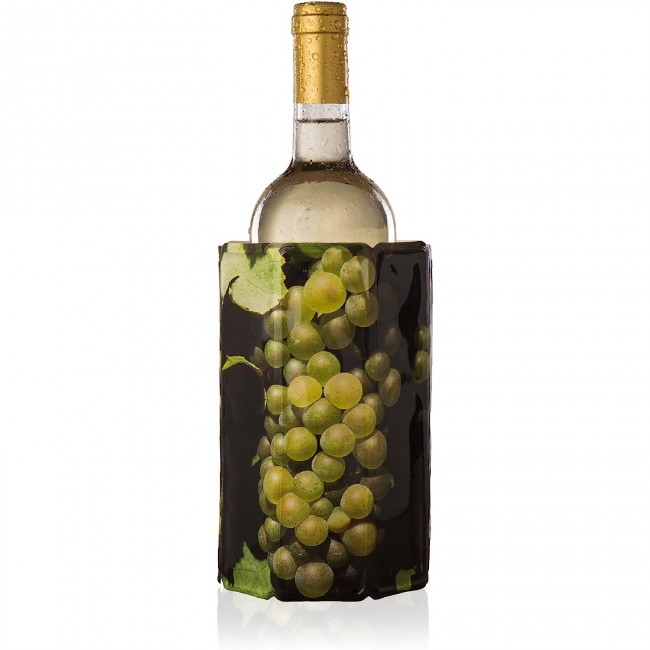 Refroidisseur à vin plastique motifs raisins blancs - Accessoires vin - Vacu Vin