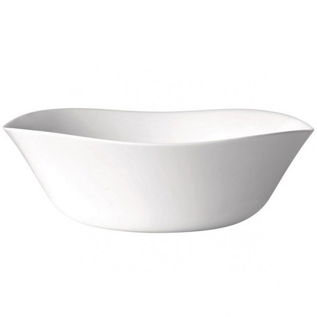 Saladier en verre blanc carré 25 x 25 x 7.5 cm - parma - bormioli rocco