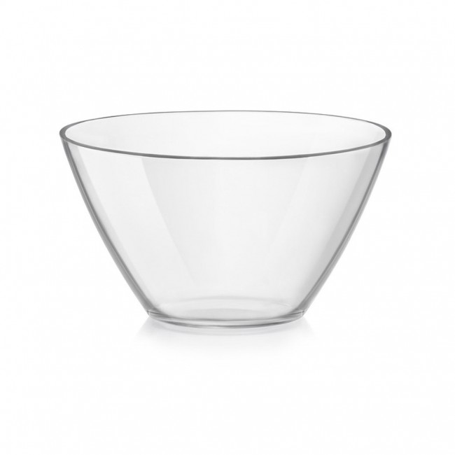 Saladier en verre transparent rond 17 cm - basic - bormioli rocco