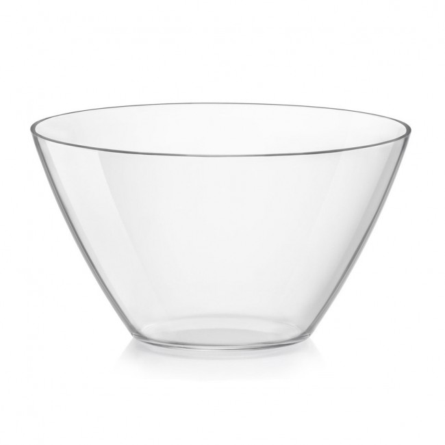 Saladier en verre transparent rond 26 cm - basic - bormioli rocco
