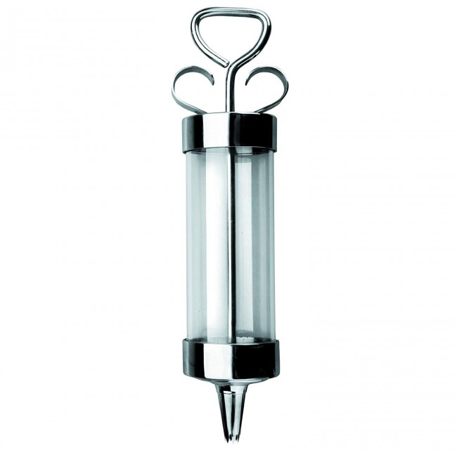 Seringue à sauce en inox 25cl - Pistolet décoration - Lacor