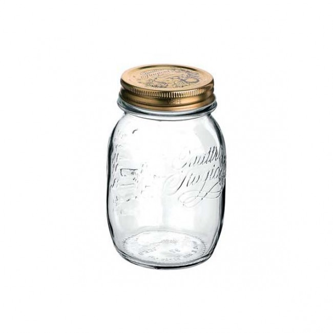 Set de 12 bocaux / pots à conserve 50 cl en verre avec couvercles 70mm - Quattro Stagioni - Bormioli Rocco
