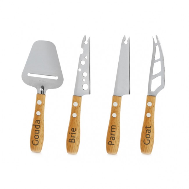 Set de couteaux à fromage manche en bois - Explore - Boska