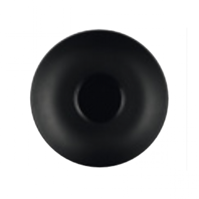 Sous-tasse à déjeuner noire 16.5cm en porcelaine - Olea Black - Chef & Sommelier