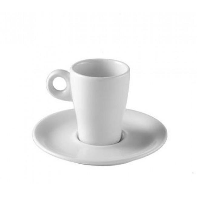 Sous-tasse à café espresso blanche 12,3cm en porcelaine - Fluto - Pillivuyt