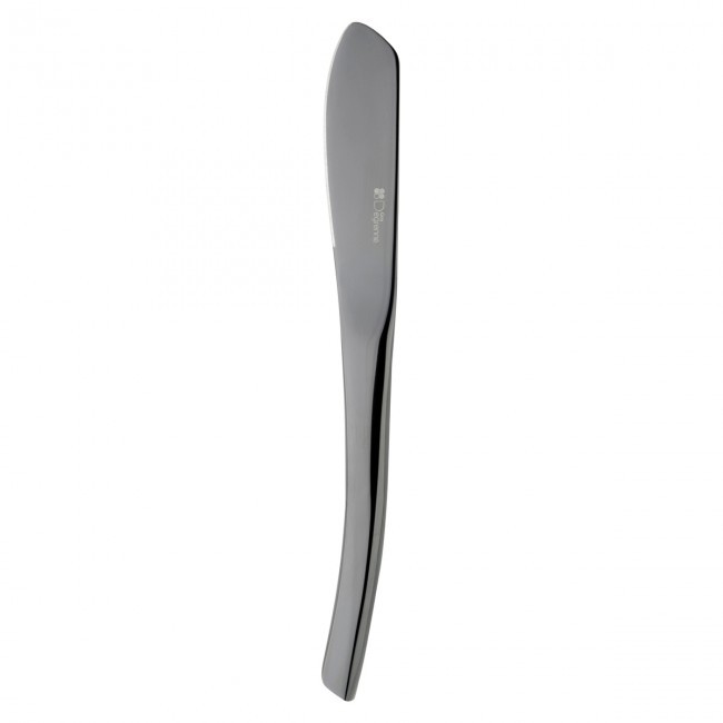 Couteau à beurre - Tartineur inox noir 18/10 - Lot de 6 - XY Black Miroir - Guy Degrenne