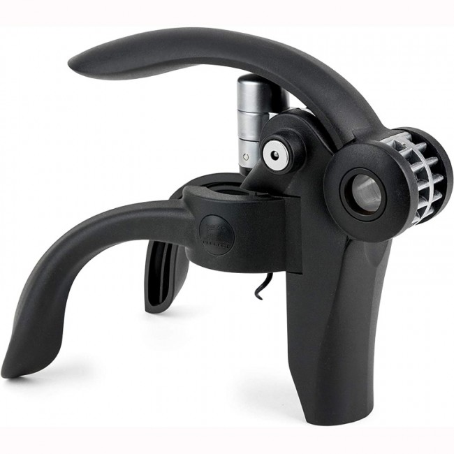 Tire-bouchon à levier noir avec coupe-capsule 14 cm - Baltaz - Peugeot 