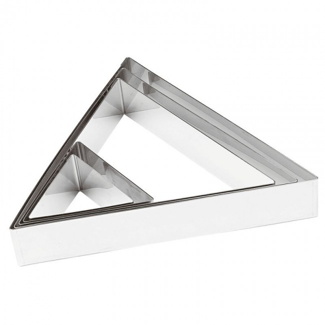 Triangle à pâtisserie Inox - Côté 10 cm x h 4.5 cm  - Paderno