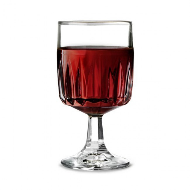 Verre à vin à pied à facette 25cl - Winchester - Libbey