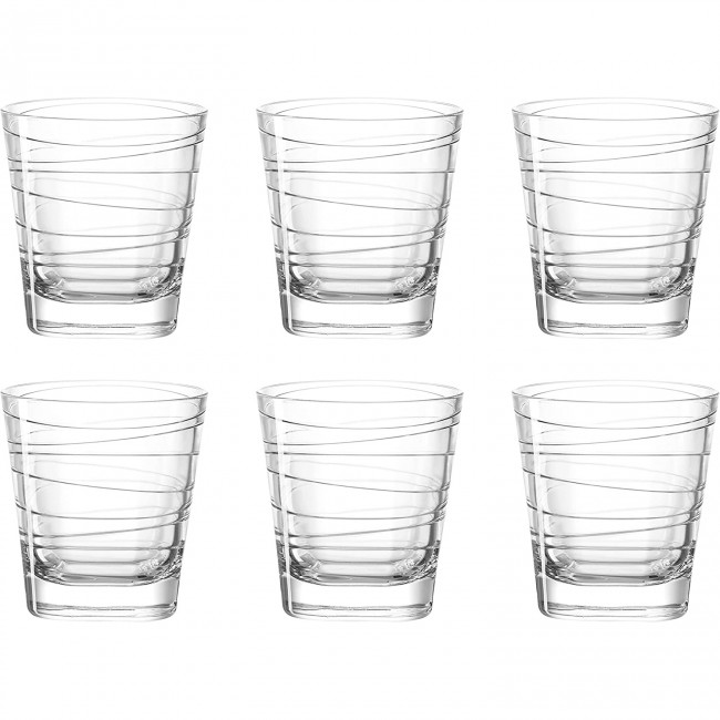 Verre à eau transparent motifs rayures 25cl - Vario Struttura - Leonardo