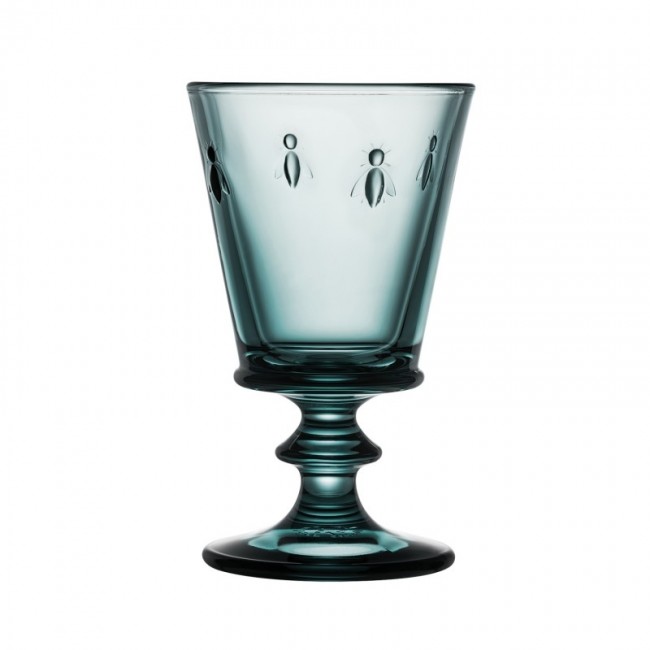 Verre à vin à pied 24cl bleu nuit - Abeille - La Rochère
