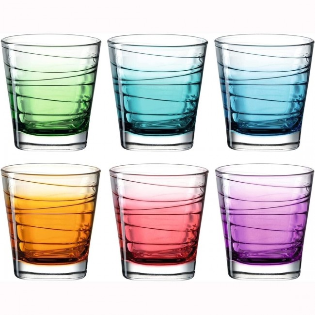 Verre à eau couleurs assorties 25cl - Lot de 6 - Vario Struttura - Leonardo