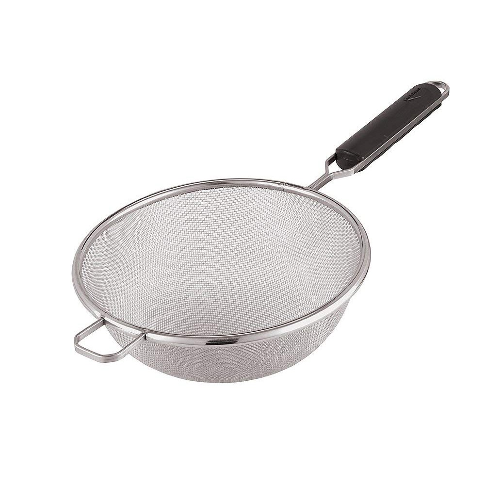 Passoire Conique Piazza 9cm - Maille Fine - Pour Écoulement Aliments - Qualité Durable