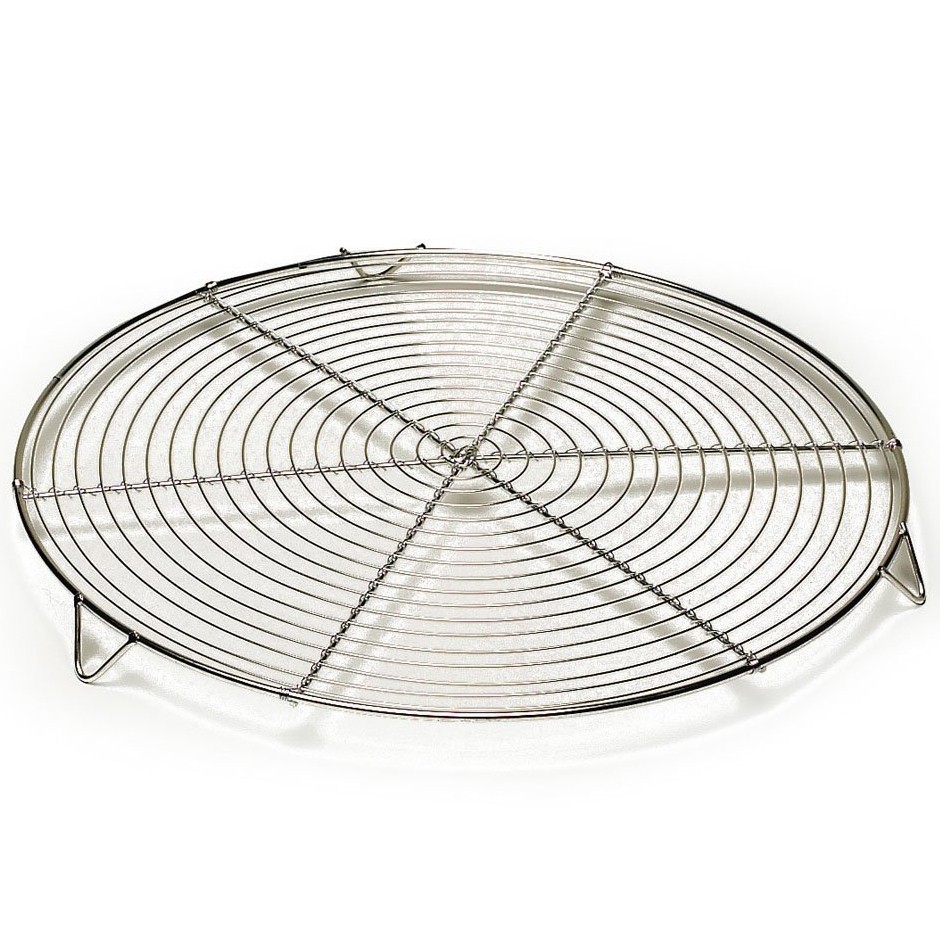 Zenker 42475 Présentoir à Gâteau Pliable En Inox 32 Cm - Volette & Grille De Refroidissement Pour Pâtisserie