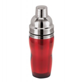 Shaker rouge 3 pièces de 47,3cl - Inox et plastique