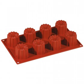 Moule flexible en silicone - 8 bavarois
