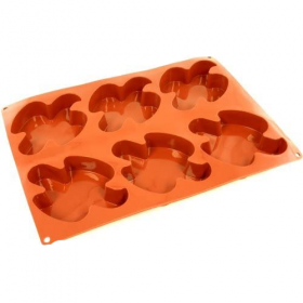 Moule flexible en silicone - 6 colombes