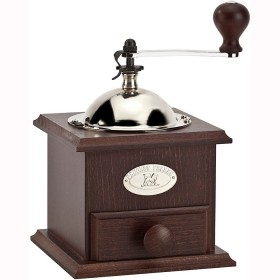 Moulin à café manuel en bois chocolat 21cm