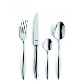 Cuillère à dessert forgé inox 18/10 de 4 mm finition miroir - Lot de 6
