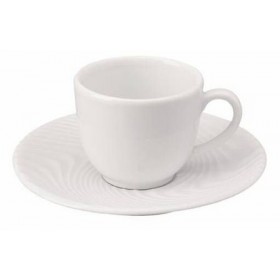 Tasse à café lisse blanche 10cl