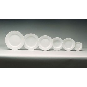Assiette plate ronde blanche 24cm
