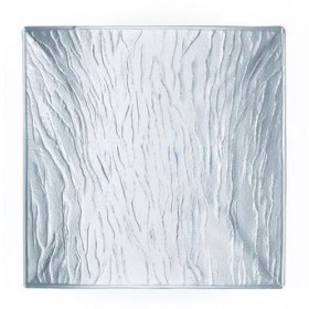 Assiette transparente carrée 19cm