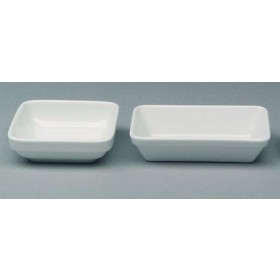 Ravier carré blanc 11x11cm en porcelaine