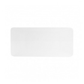 Assiette plate rectangulaire 14 x 6,5cm en porcelaine blanche