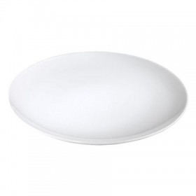 Assiette plate ronde blanche en porcelaine 26.5cm - Lot de 6
