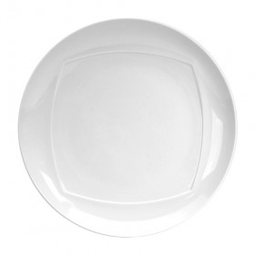 Assiette plate ronde blanche 28cm - Lot de 6