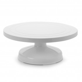 Base giratoire haute 31 x 12,5cm plastique blanc