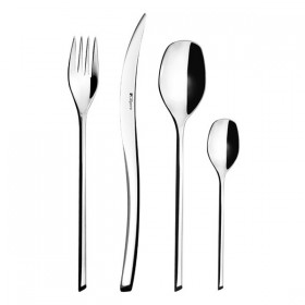 Couteau de table inox 18/10 6,5mm finition miroir - Lot de 6