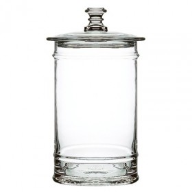 Bocal en cristallin soufflé bouche transparent 4L