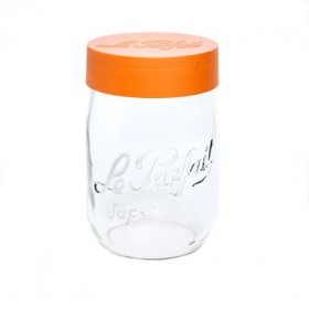 Bocal en verre 2L avec couvercle à vis 100mm