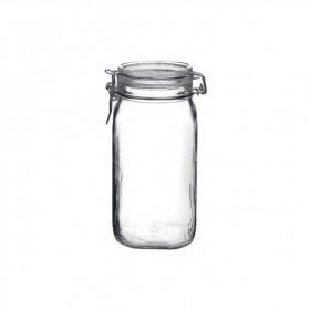 Bocal hermétique carré 1.5 L en verre pour terrine
