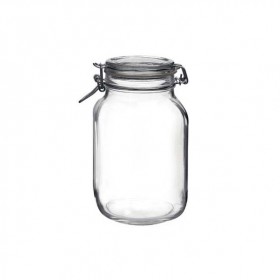 Bocal hermétique carré 2 L en verre pour terrine