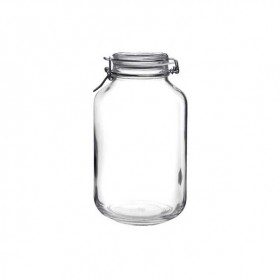 Bocal hermétique rond 4 L en verre pour terrine