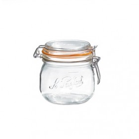 Bocal hermétique en verre 0,5L joint 85mm