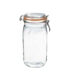 Bocal hermétique en verre 1,5L joint 85mm