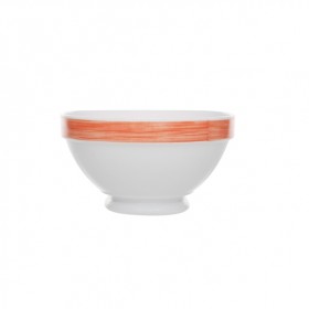 Bol empilable blanc/orange 51cl - Lot de 6