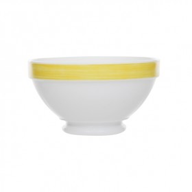 Bol empilable blanc/jaune 51cl - Lot de 6