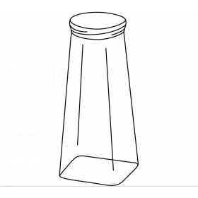 Huilier Vinaigrier carré grand format de remplacement R62468 pour article Ref 62465 