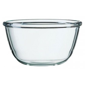Saladier en verre trempé 150cl / 18cm empilable